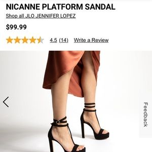 JLo Jennifer Lopez Nicanne Platform Sandal
